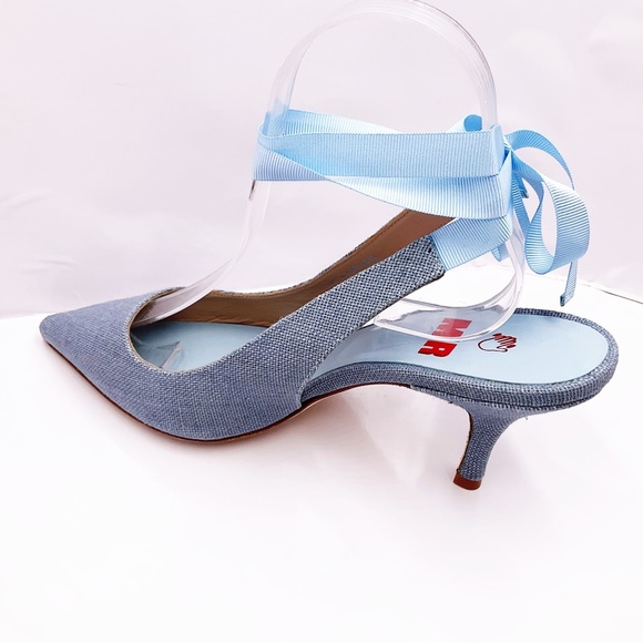 🆕{MR Man Repeller} Pacha Sling Back Kitten Heels - Picture 3 of 16